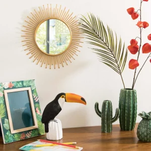 miroir rond en metal dore maisons du monde