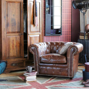 Fauteuil Chesterfield, Maisons du Monde, Pièce intemporelle