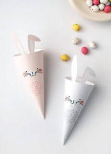 Cône - Cornet en papier lapins / We are scout - DIY Pâques Notes de Styles