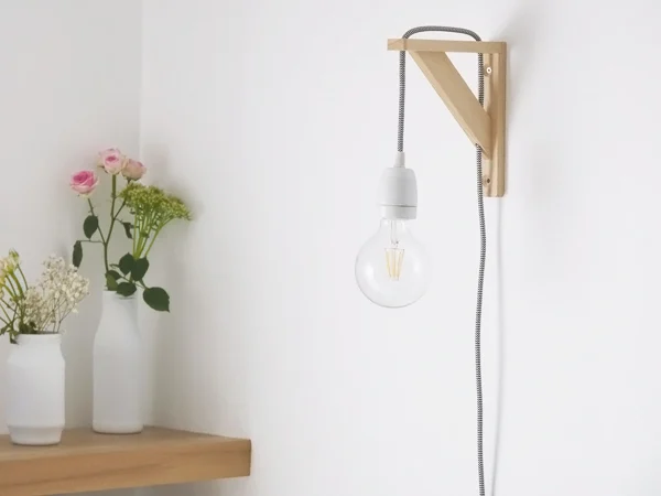 Lampe minimaliste, Black Confetti - Notes de Styles