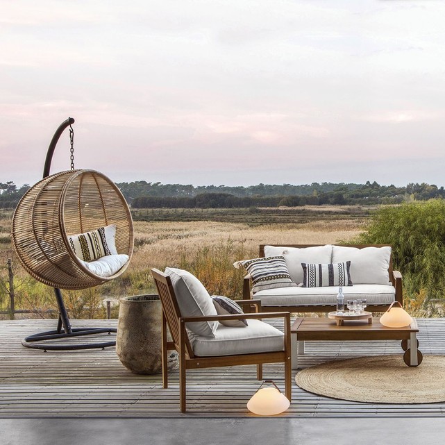 Salon d'été - Banc en bois AMPM