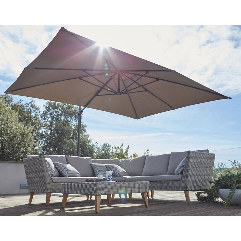 Salon d'été - Parasol déporté Leroy Merlin
