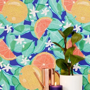 Papier peint agrumes - Urbanoutfitters