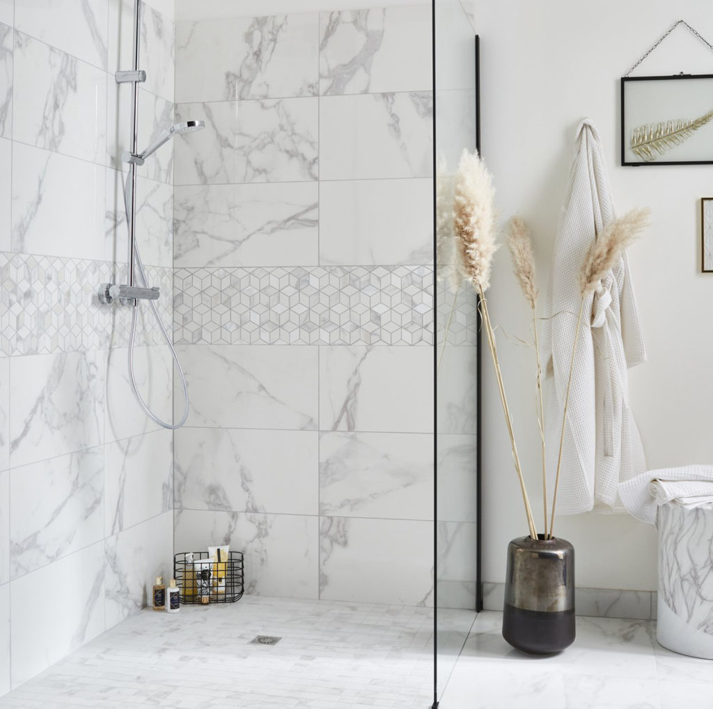 Douche italienne Marbre, Leroy Merlin