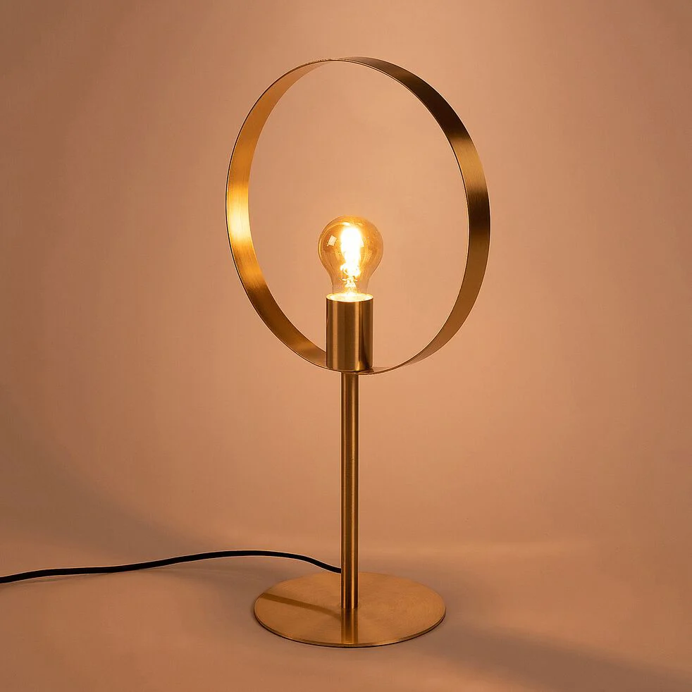 Lampe métal doré Juliane - Alinea