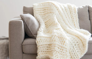 Cocon - Plaid tressé écru - Maisons du Monde