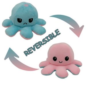 Octopu, peluche réversible