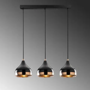 Luminaire Yildo noir et cuivre