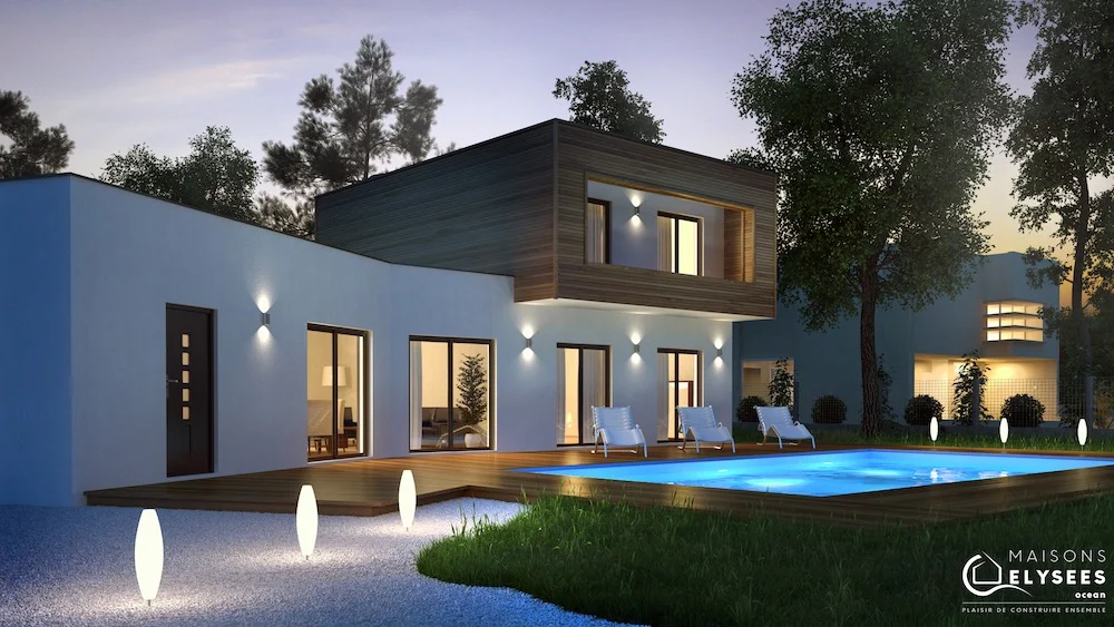 Maison architecte "Carrelet" - Maisons Elysees Ocean
