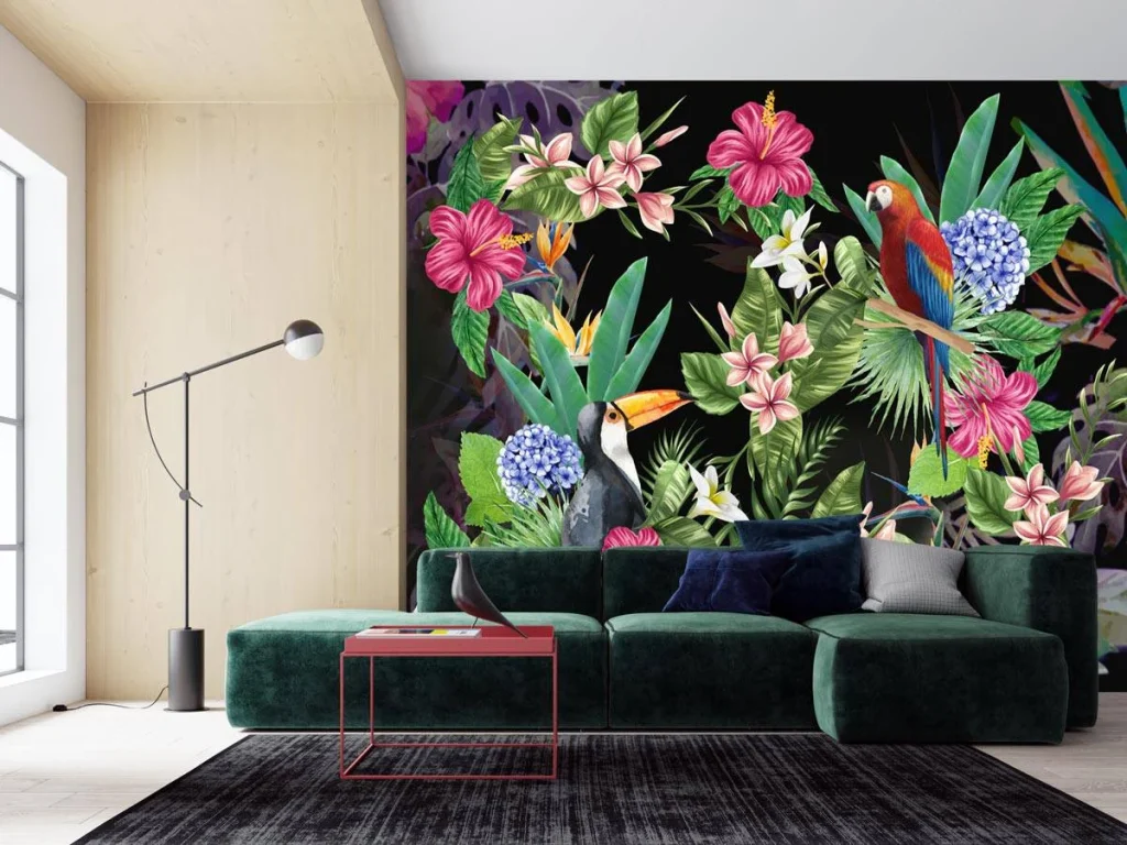 Papier peint tropical