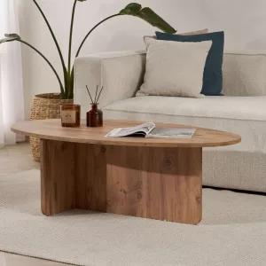 Oris - Table basse organique en bois - Drawer.fr