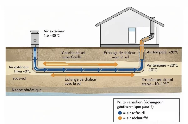Puits canadien : une solution géothermique pour la maison