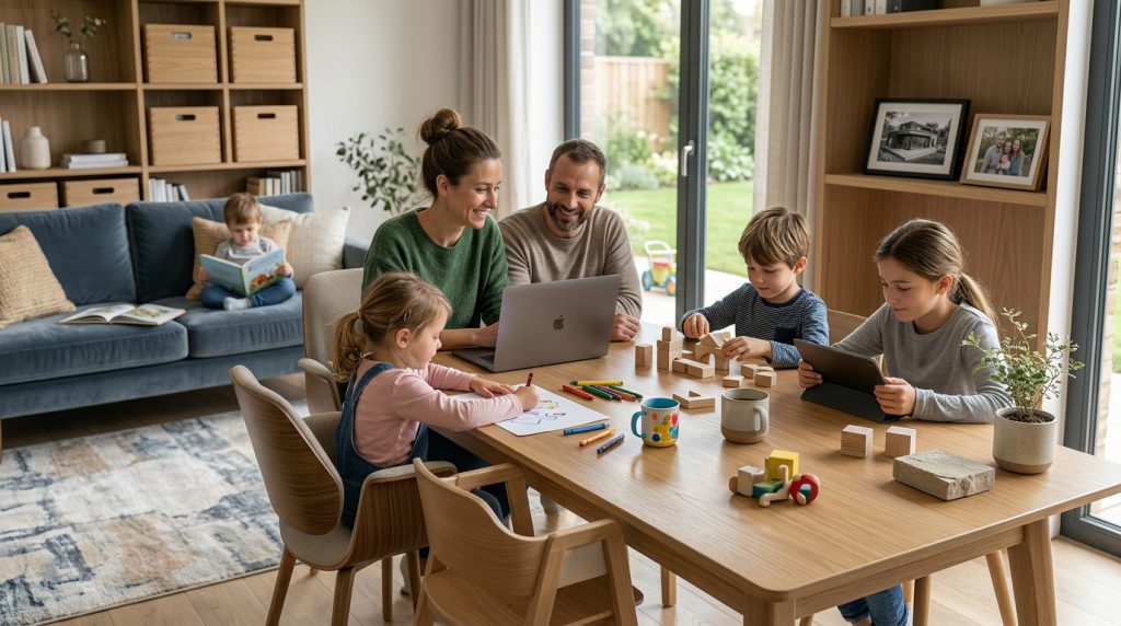 rénovation maison famille recomposée