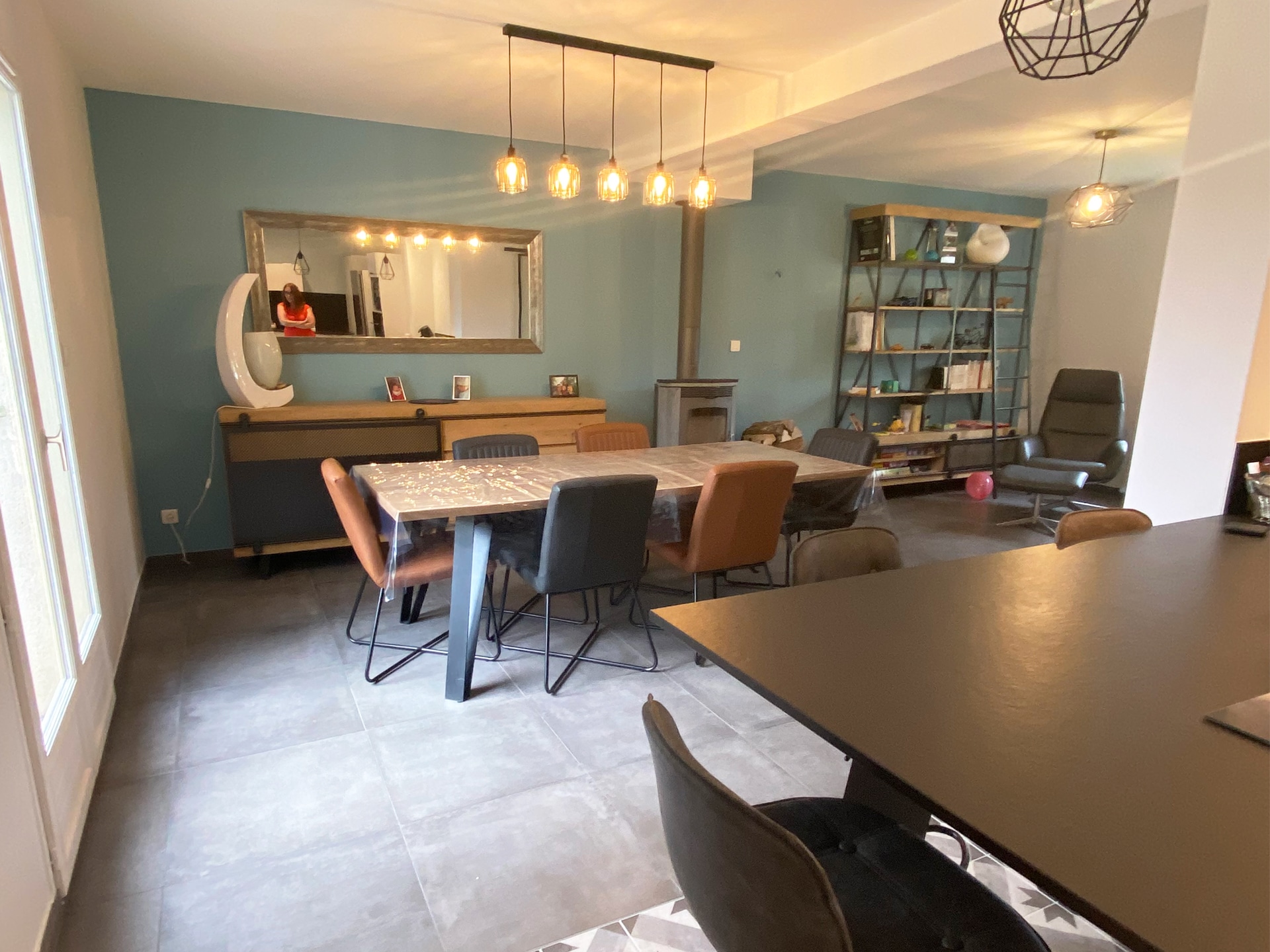 Rénovation d'un salon/séjour - cuisine par l'agence architecte d'intérieur Notes de Styles Amnéville