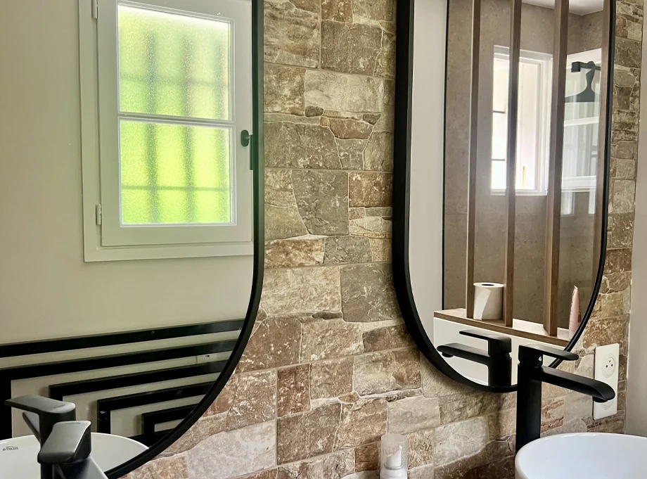 Rénovation d'une salle de bain, Notes de Styles Architecte d’intérieur Pyrénées-Atlantiques – Pays Basque (64, Pyrénées-Atlantiques)