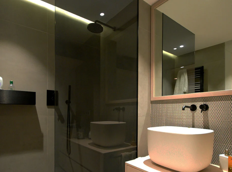 Rénovation d’une salle de bain, Notes de Styles Architecte d’intérieur Lyon (69, Rhône)