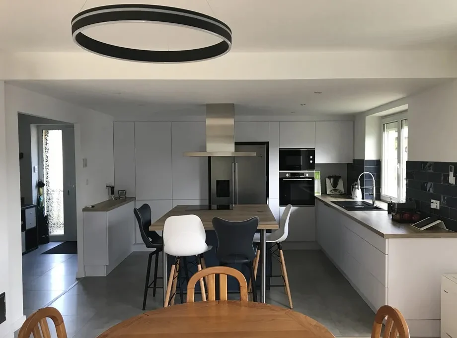 Création d'une grande pièce de vie, Notes de Styles Architecte d’intérieur Dinard (35, Ille-et-Vilaine)