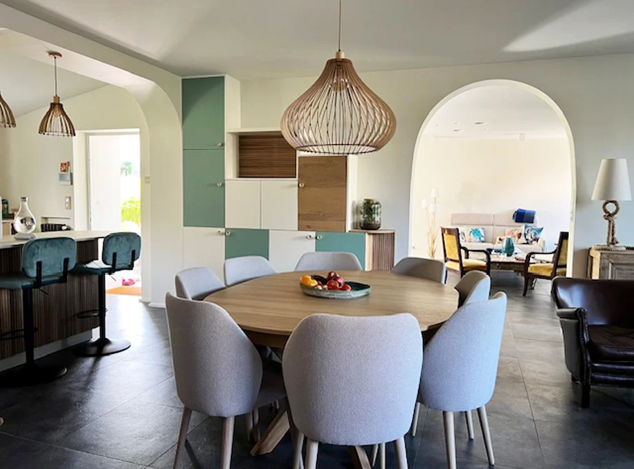 Rénovation d’un RDC de maison, Notes de Styles Architecte d’intérieur Dinard (35, Ille-et-Vilaine)