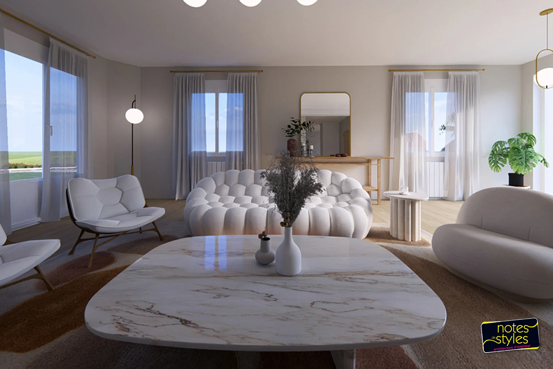 Visualisation en 3D de votre projet d’architecture d’intérieur - Notes de Styles
