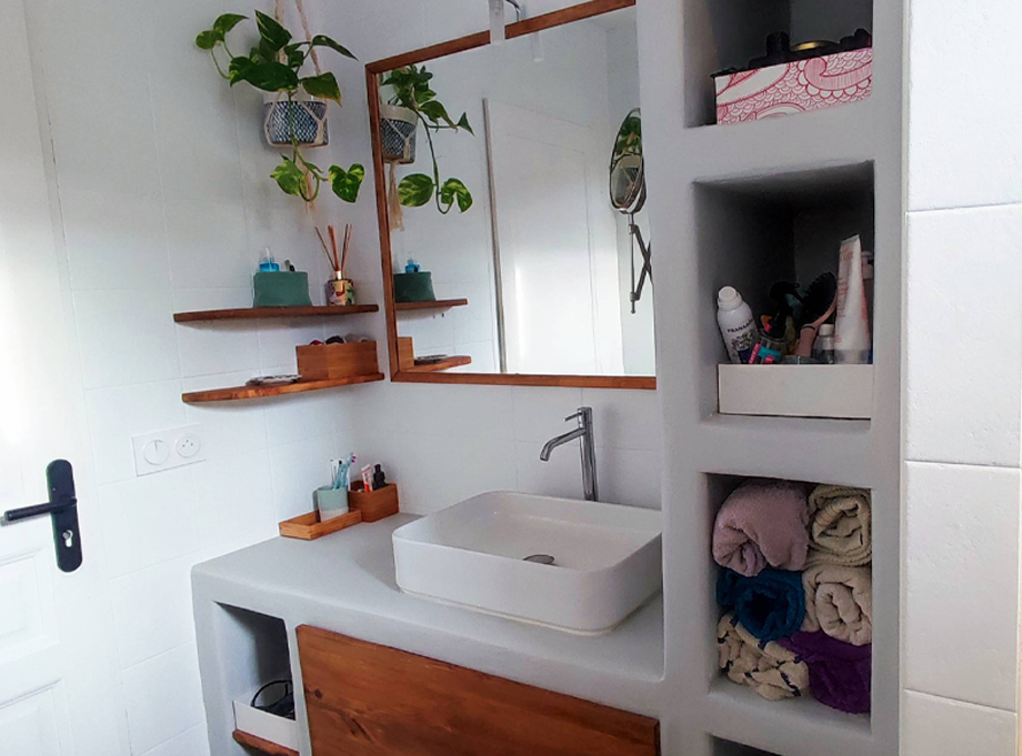 Rénovation d’une salle d’eau, Notes de Styles Architecte d’intérieur Grenoble (38, Isère)