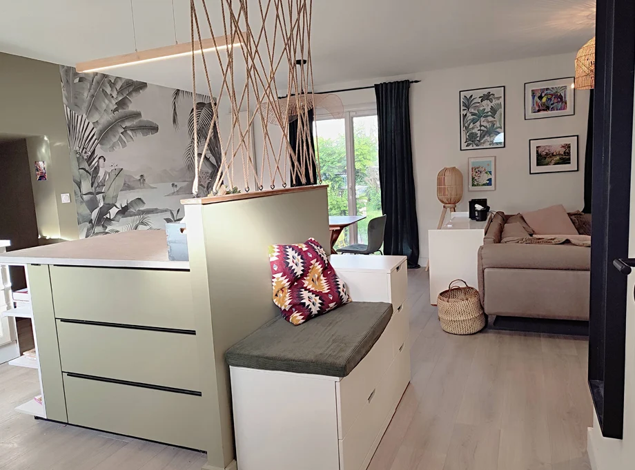 Rénovation d'un rez-de-chaussé, Notes de Styles Architecte d’intérieur Corenc (38, Isère)