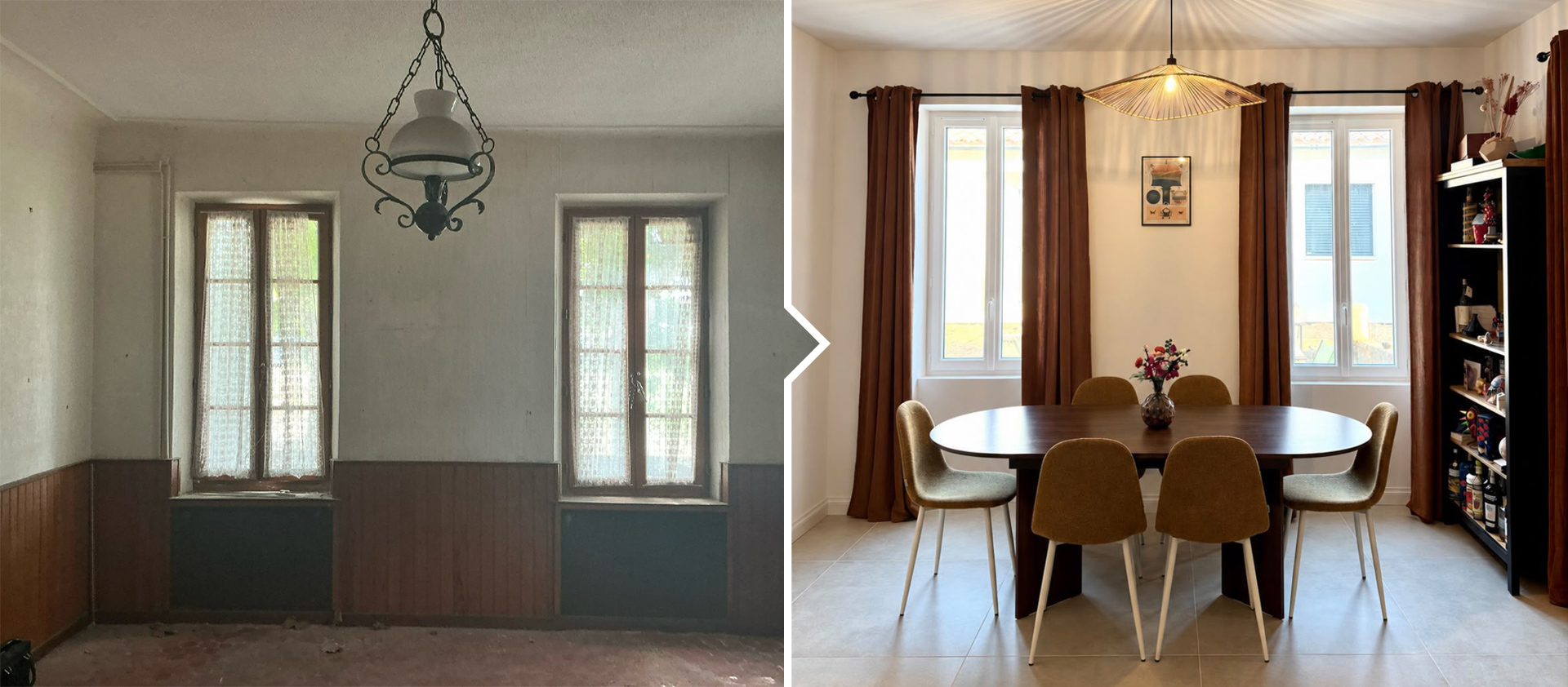 Avant - Après - Investisseur Immobilier - Pièce de vie